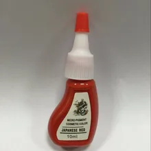 Профессиональные 2шт косметические чернила для татуировки японский красный постоянный макияж подводка для глаз