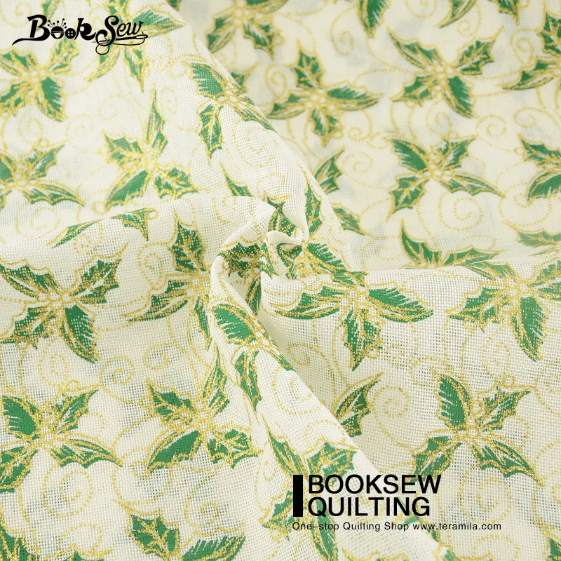 Booksew Linen Fabric Fat Quarter For Decoration Table Cloth Christmas Theme Patchwork 8PCS/lot 45cmx50cm Precut Bundle Curtain