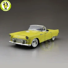 1/18 1955 Ford Thunderbird Road Подпись литой модельный автомобиль игрушки подарок для мальчиков девочек