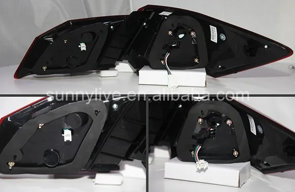 Для Accord светодиодный задний фонарь YZ red and smoke