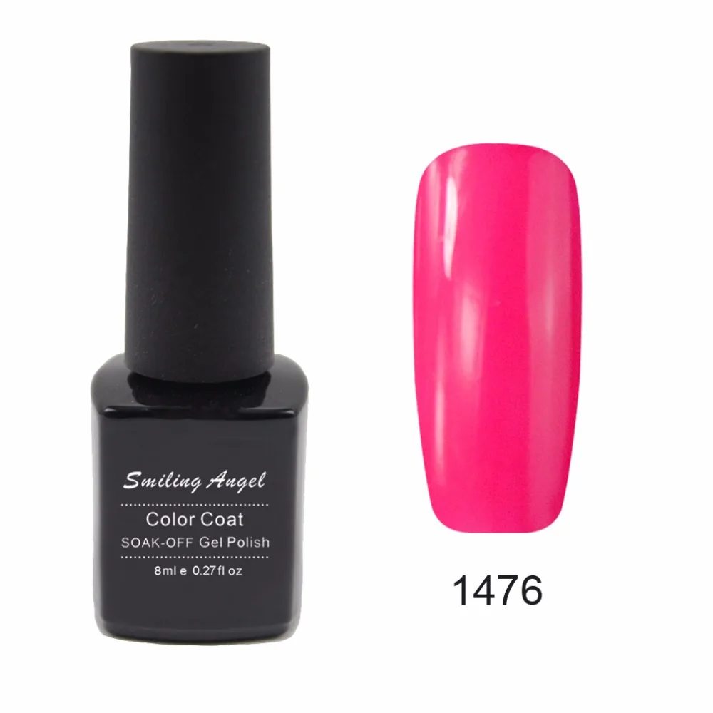 

Smiling Angel 236 Color Primer Gel Nail Polish UV LED Soak-off Top Base Coat Long-lasting Nail Art Varnish French Manicure 1476