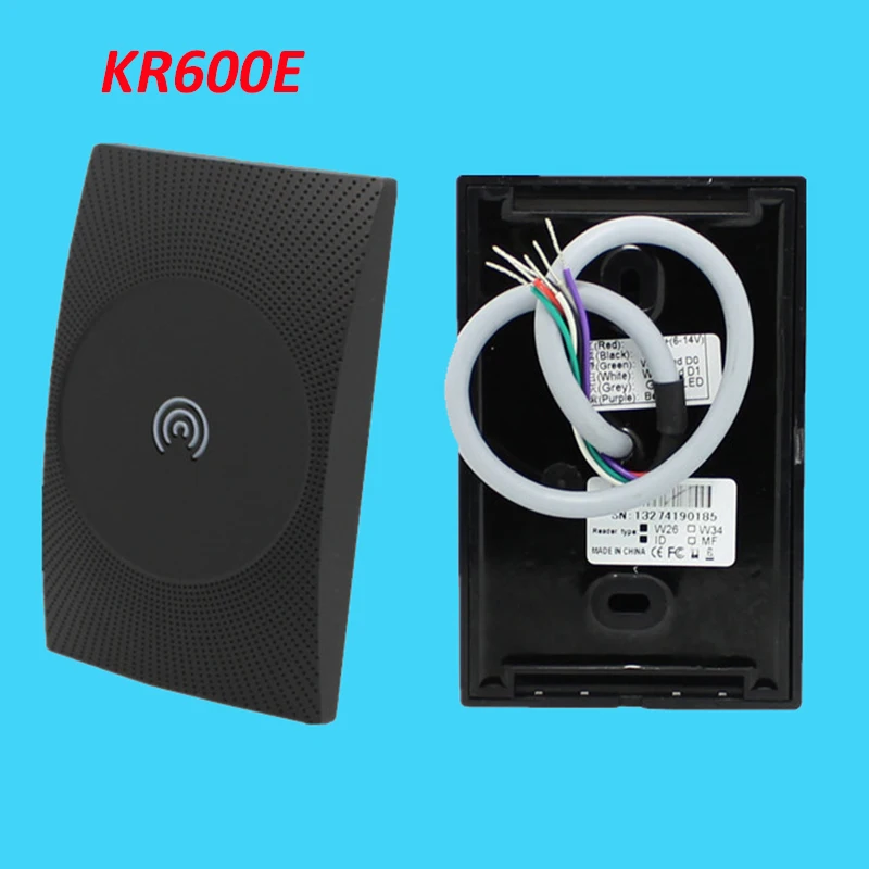 

KR600E Waterproof 125Khz RfId Card Reader wiegand 26 reader for Door access control system Wiegand Id Slave Reader
