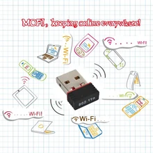 Kebidu 10 шт./лот мини сетевой карты USB 2,0 WiFi Беспроводной адаптер 150 м Мини 150 Мбит/с 802,11 ngb Ralink MT7601