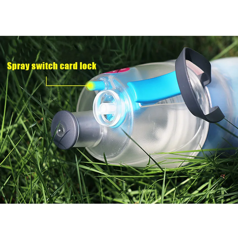 

New Sports Mist Spray Cooling Bottle Cycling Water Gym Beach Leak-proof Drinking Cup LMH66