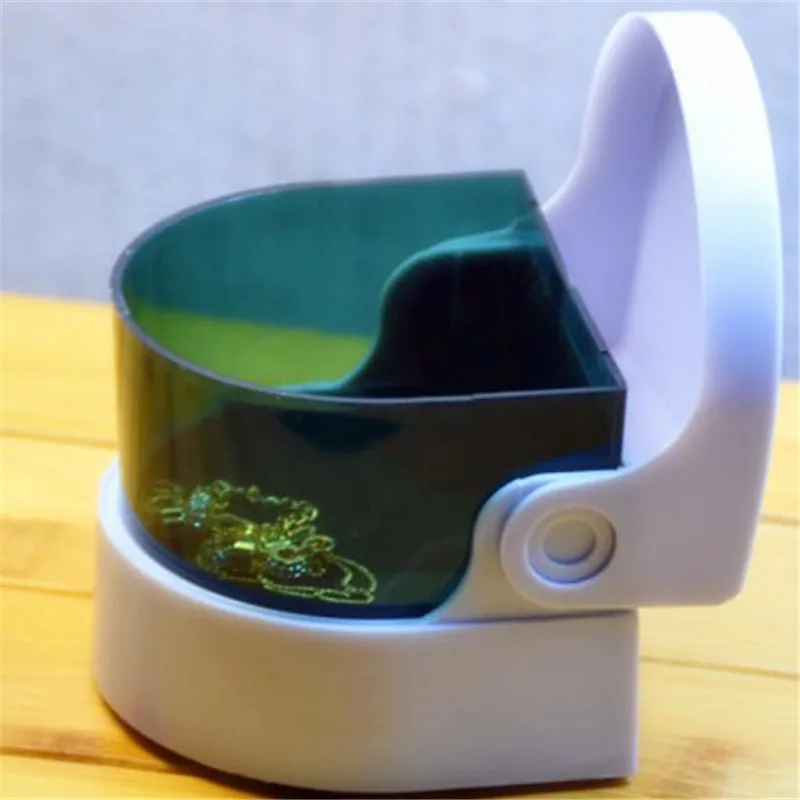 

Plastic Ultrasonic Ultra Sonic Wave Coins Gem Diamond Watch Ring Jewelry Cleaner New
