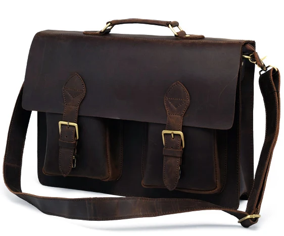 Винтажный портфель из натуральной кожи, мужской портфель, кожаная сумка для ноутбука, мужская деловая сумка, портфель для мужчин, porte docu, мужской короткий чехол