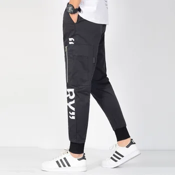 

Color Block Patchwork Harem Pants Men Hip Hop Casual Joggers Trousers Male Fashion Windbreaker Streetwear Sweatpants