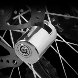 Новое поступление 3 цвета доступны скутер Велоспорт безопасность Противоугонный диск велосипед ротор тормозов мотоцикла замок BLK053