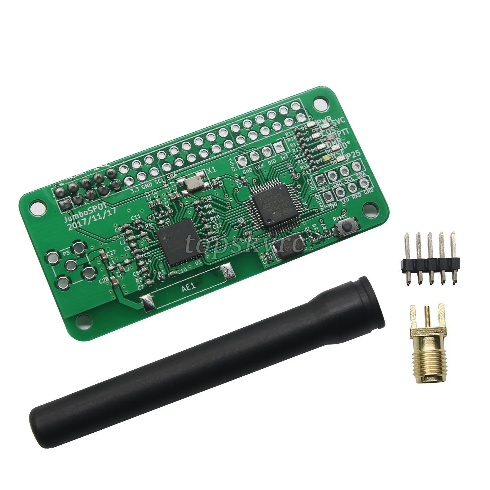 

DYKB MMDVM hotspot pi-star Support P25 DMR YSF FOR raspberry pi UHF or VHF+ Antenna Pi Zero