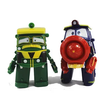 

NEW 2pcs/lot 13.5cm Robot Trains Transformation Kay Train Deformation Train Car Action Figure Toys
