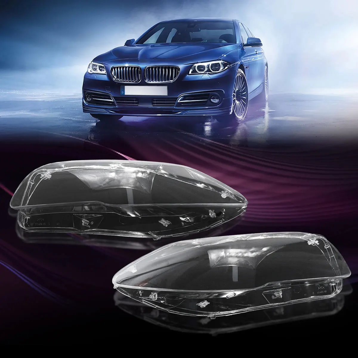 Left Right Side Transparent Housing Headlight Lens Shell Cover font b Lamp b font Assembly for