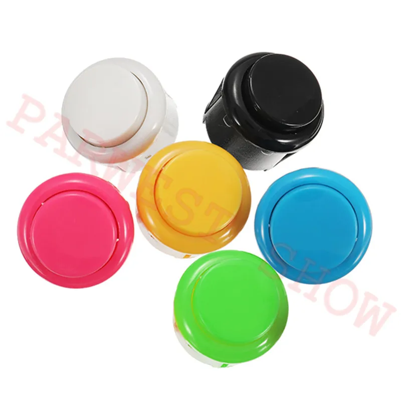 50 шт./лот многоцветные аркадные кнопки/Sanwa переключатель на входе кнопки/мм 24 мм маленькие круглые аркадные кнопки для DIY аркадные наборы