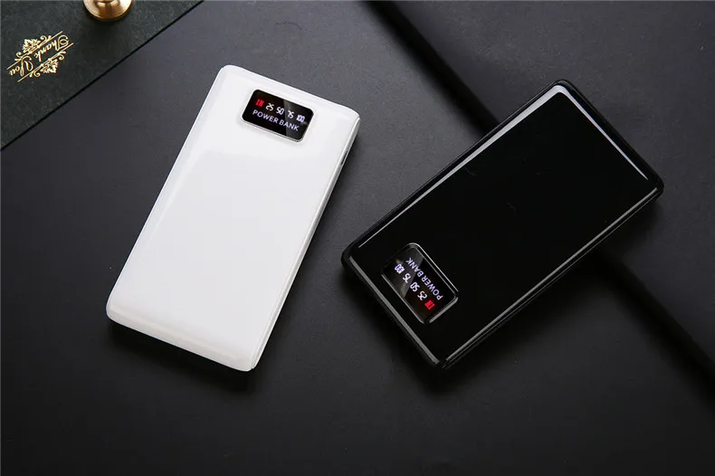 Diy 30000 мАч мобильный аккумулятор цифровой дисплей экран 18650 Мобильная мощность тип-c Зарядка сокровище Powebank для samsung S9 Note9