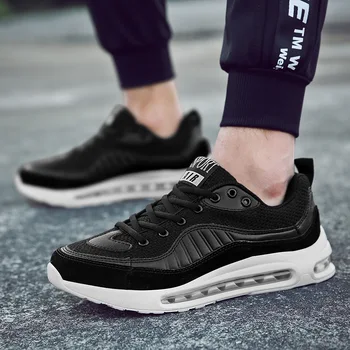 

2019 newest spring and autumn trend breathable comfortable men's shoes wild casual cushion solid color fashion men's shoes