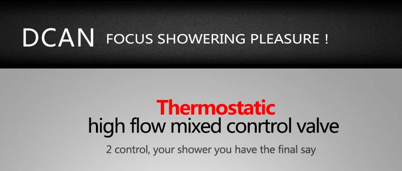 DCAN 2 mixers Max Flow 70L Thermostatic Mixer Valve Wall Mount Shower Diverter For Conceal Shower Faucet Bathroom Accessories (18)