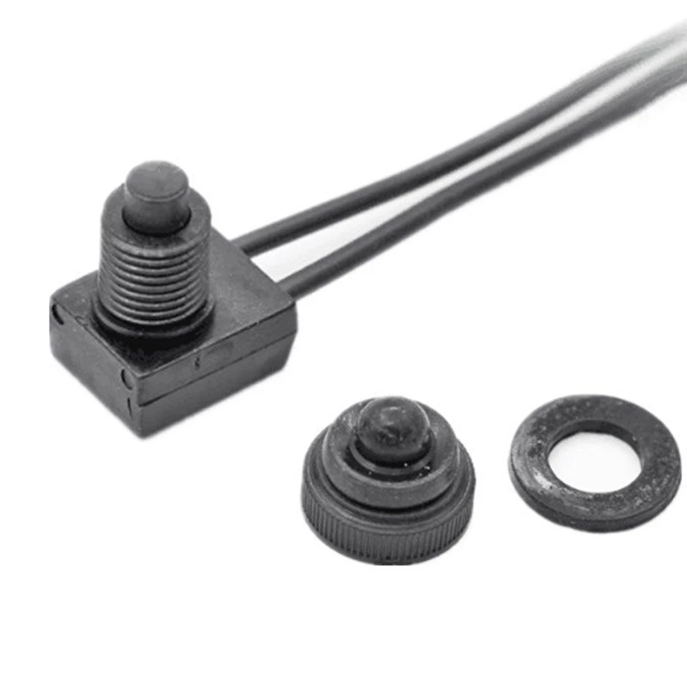 

5pcs/set Black Waterproof Push-Button On-Off Switch With 4" Lead Wire suitable for IP67 Motorcycle Car Boat High Quality