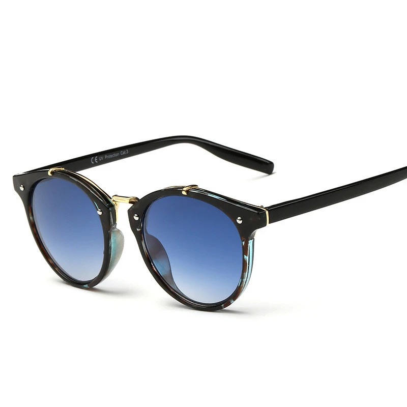 

UCOOL 2018 Punk New Sunglasses Female Rivets Men Glasses Color Irregularities Oculos DE Sol UV400
