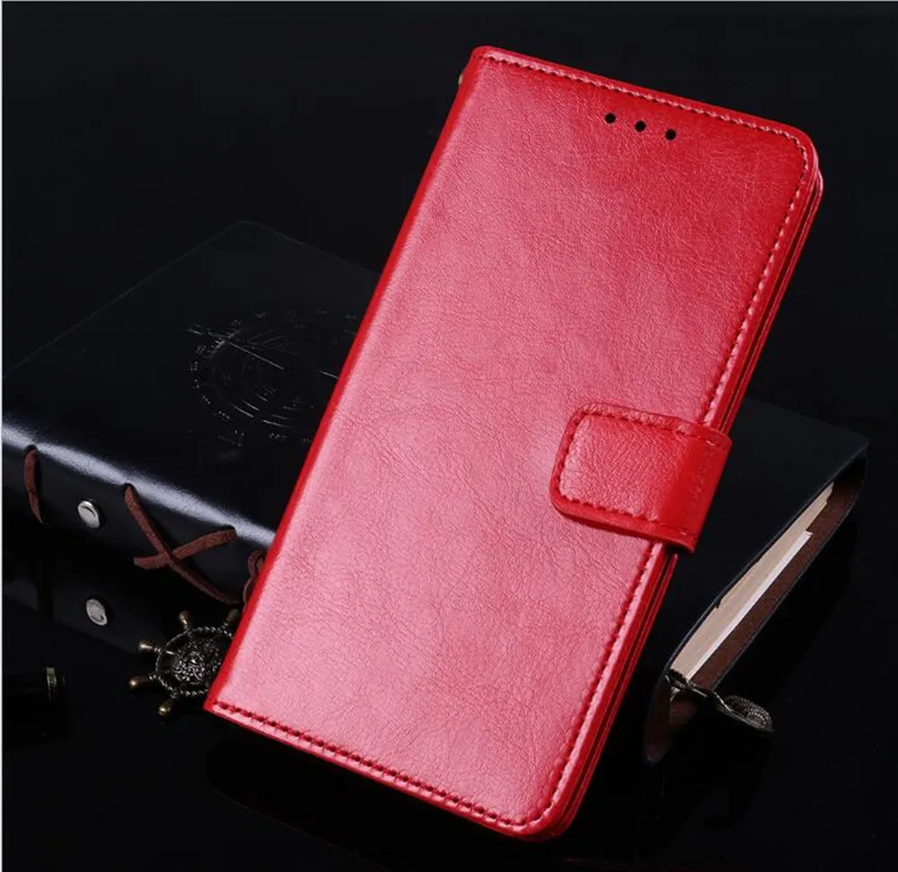 Чехол-бумажник из искусственной кожи чехол для UMIDIGI Crystal G S S2 Z1 S3 A5 A3 Pro F1 One Max F1 Play power откидной Чехол-книжка - Цвет: Red CZ