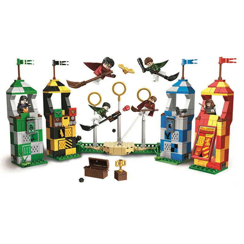 

2019 New Quidditch Match Castle Compatible Legoinglys Bricks Character Movie Quidditch Match Building Blocks Brick Toys