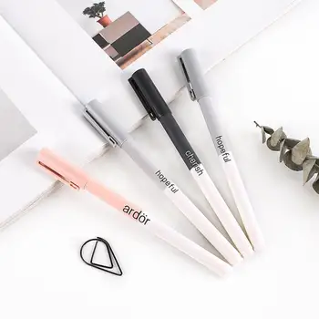 

New 3 pcs/lot Korea Creative Full Needle Gel Pen Student Stationery Office Pen 0.5mm School Office Supply Kid Promotional Gift
