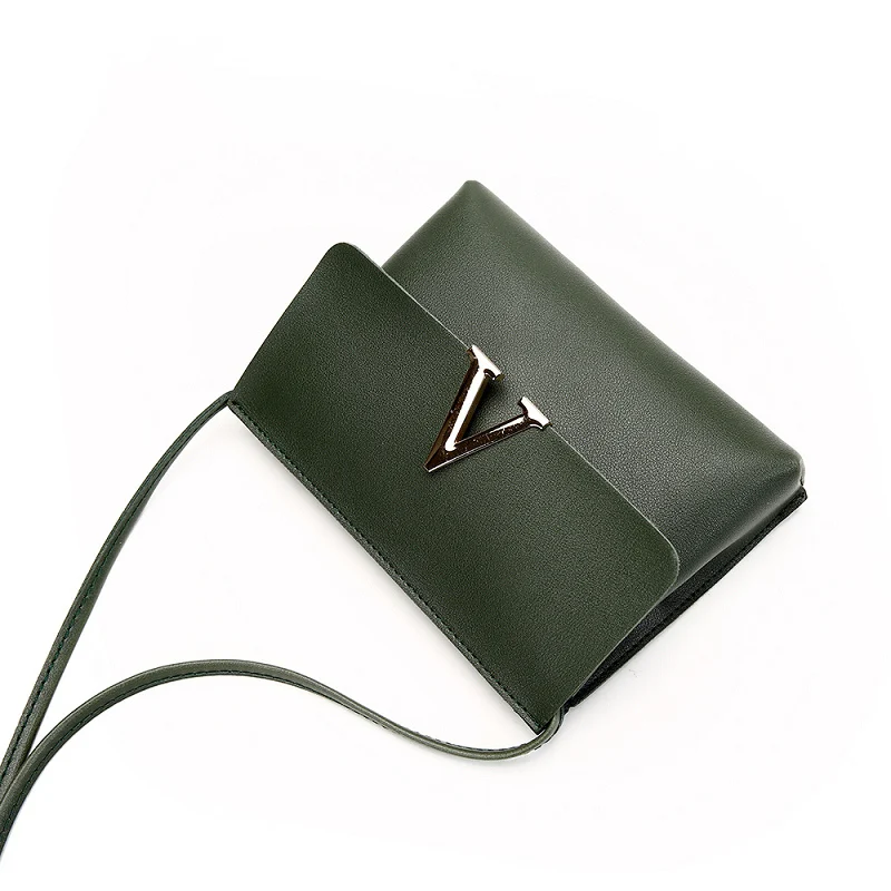 

New Women's Bag V Word Trend Fashion Women's Crossbody Retro One Shoulder Charming Cute Small Square Bag