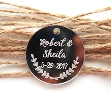 100* персонализированные Выгравированные юбилей вина Шарм на заказ цветочный стол декоративная бирка деревенская Свадьба Помолвка сувенир бирки