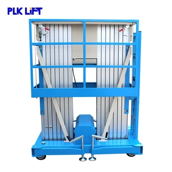 

Electric Hydraulic Aerial Aluminum Dual Mast Man Lift Work Platforms