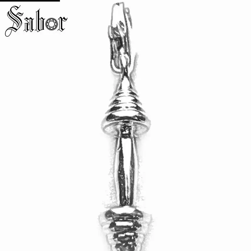 

thomas Dumbbell Charm, gifts Jewelry For Women,2019 Sports Gift 925 Sterling Silver Fit Bracelet charms