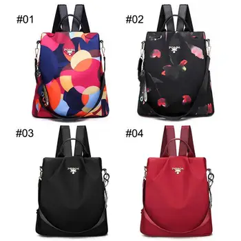 

Women Waterproof Oxford Cloth Backpack Large Capacity Student Schoolbag AB@W3