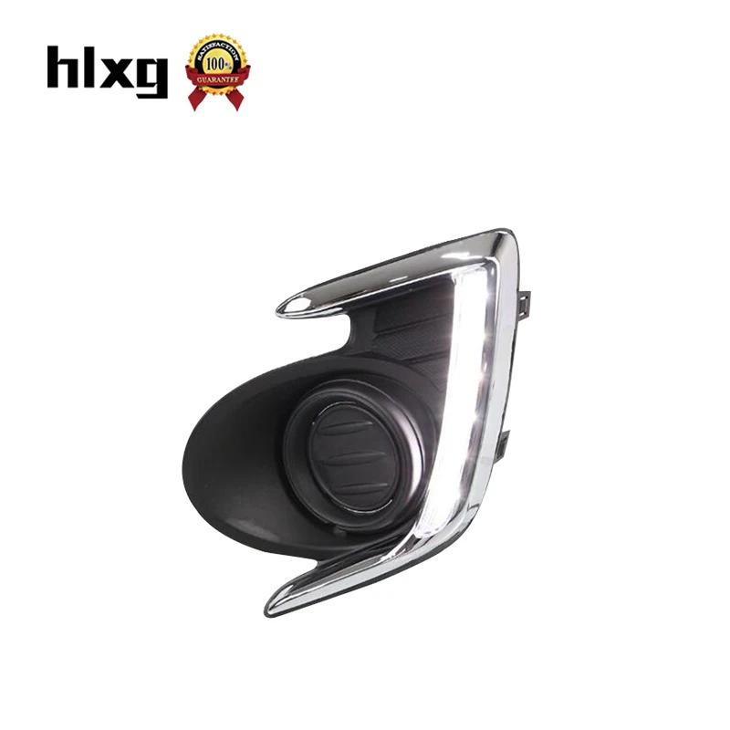 HLXG DRL Дневной ходовой светильник для Mitsubishi attrage 2012 2013 2014 2015 желтый указатель
