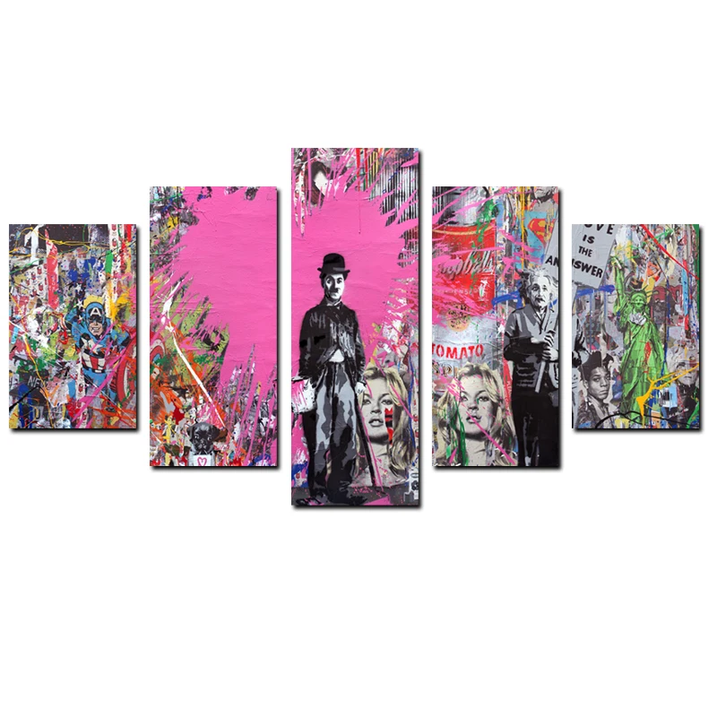 

Modern Canvas Painting Frame 5 Panel Cool Sports Car Art Poster Wall Modular Picture Home Decor Print On Canvas For Living Room