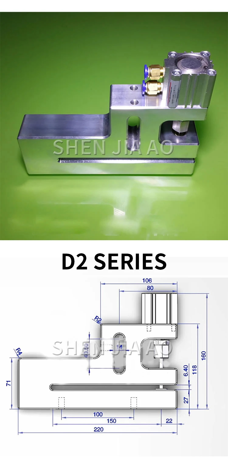 Long Type Pneumatic Round Hole Plastic Bag Punch Machine Bag Making Machine Pneumatic Puncher Plastic Bag Punching Machine 1PC