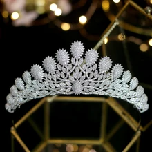 Aaa cz zircônia cúbica animal headwear pavão nupcial coroa joyeria competência corona acessórios