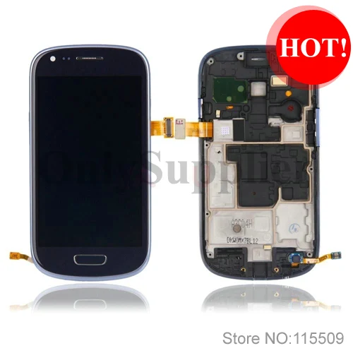 100 Original LCD Touch Digitizer Screen with Tools Assembly for Samsung Galaxy S3 Mini i8190 Blue