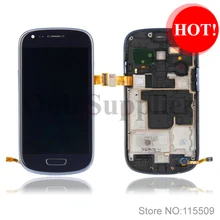 100% Original LCD Touch Digitizer Screen with Tools Assembly for Samsung Galaxy S3 Mini i8190 Blue Color free shipping