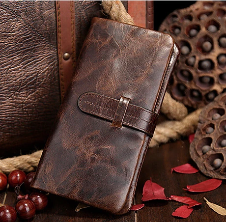 

100% genuine leather men wallet high quality cowhide men purse vintage casual men clutch card holder