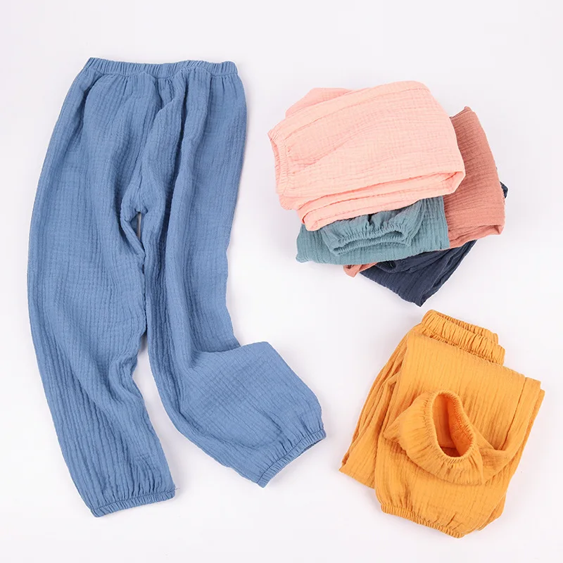 

12M-8T Boys Girls mosquito-proof pants 100%cotton Children Kids mosquito-proof pants Summer New comfortable Kids bloomers pants