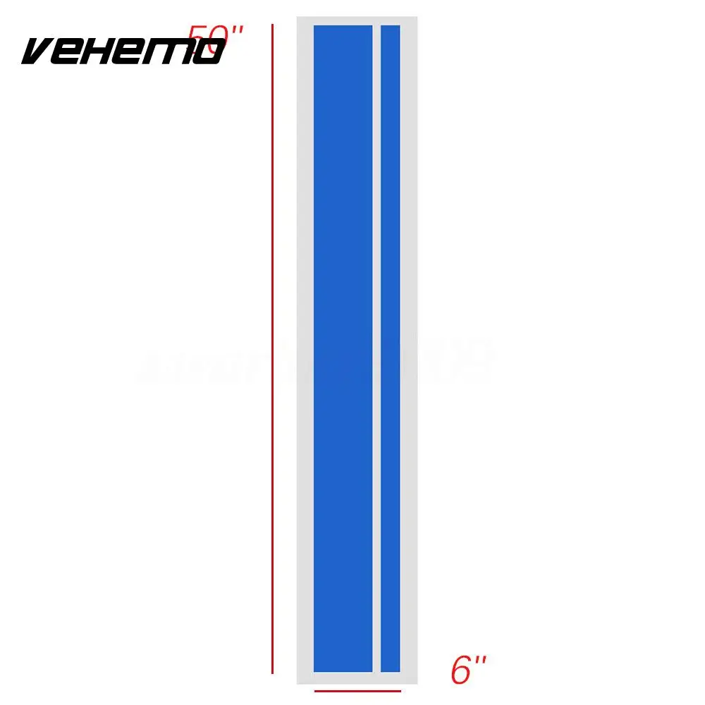 

Vehemo Car Sticker Car Hood Stripe Car Decals HOOD Waterproof Universal DIY Door Car Styling Paint Protection HIGH GLOSS