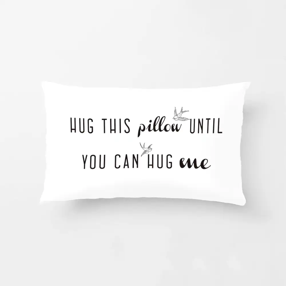 Hug This Pillow Until You Can Hug Me Cushion Cover Long Distance Gift Pillowcase Pillow Cushion Cover Wedding Decorative Case Cushion Cover Aliexpress