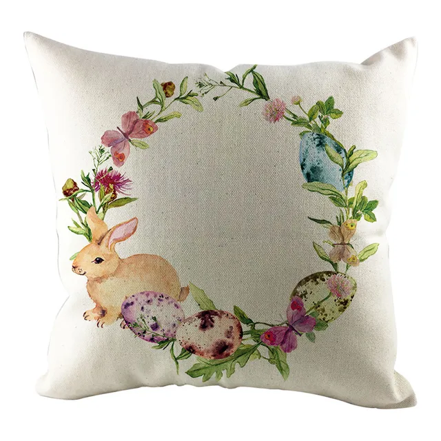 Easter Sofa Bed Home Decoration Festival Rabbit Pillow Case Cushion