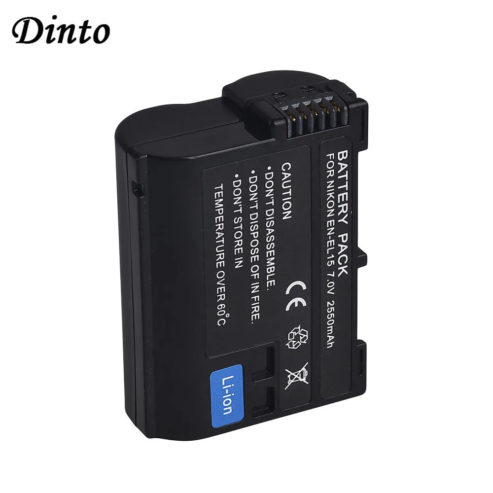 Decoded 7.0V 2550mAh ENEL15 EN EL15 Camera Battery 1pc for Nikon V1