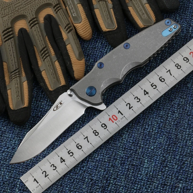 ZT 0392 складные ножи S35VN лезвие Титан Ручка шарового подшипника боевой и