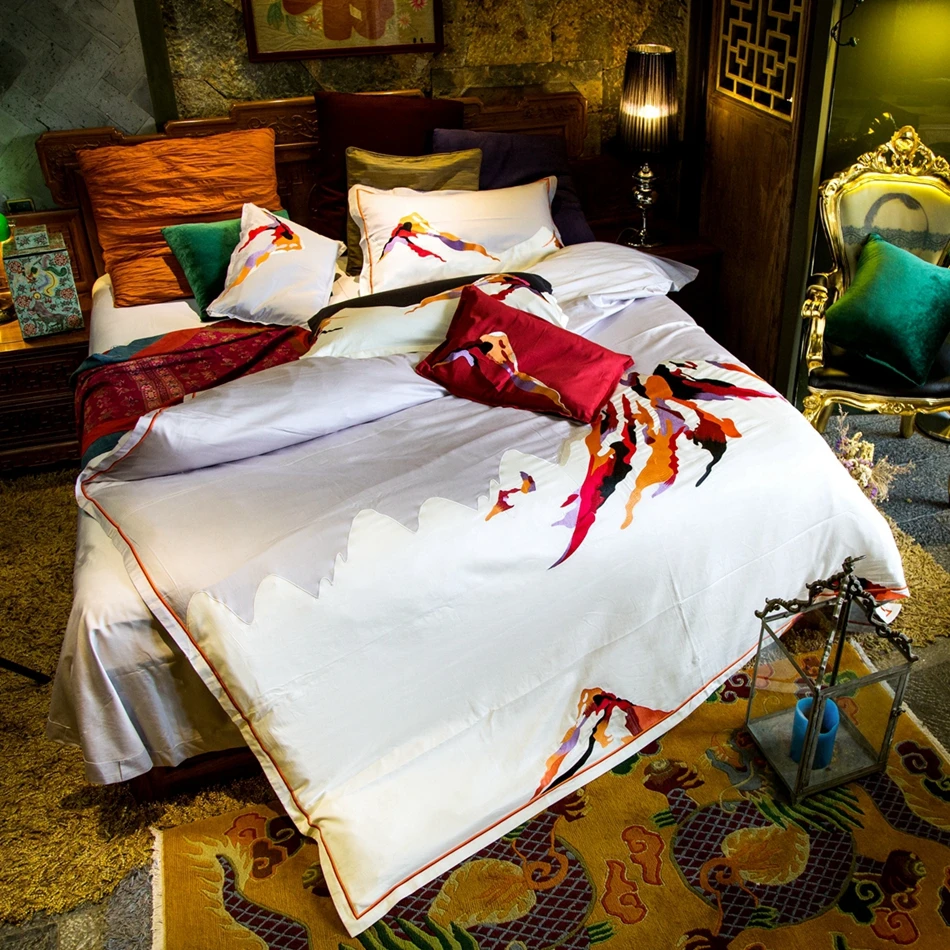 Online Get Cheap Geometric Pattern Bed Sheets Aliexpresscom - Mysterious Geometric Embroidery Pattern Duvet Cover Set Egyptiancotton Bedding Set Queen King Sizewhite Satin Bed Sheets online get cheap geometric pattern bed sheets aliexpresscom - mysterious geometric embroidery pattern duvet cover set egyptiancotton bedding set queen king sizewhite satin bed sheets