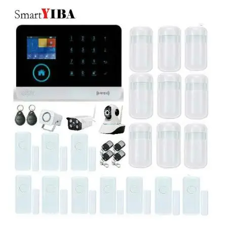 

SmartYIBA WIFI APP Control Outdoor Security IP Camera For GSM Wireless Alarmes With Mini Horn Door Gap Motion Sensor Detector
