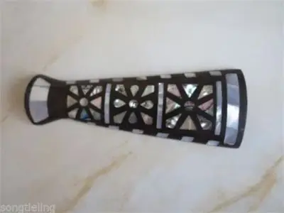 

Violin string board, ebony inlaid mother of pearl, shell pull plate