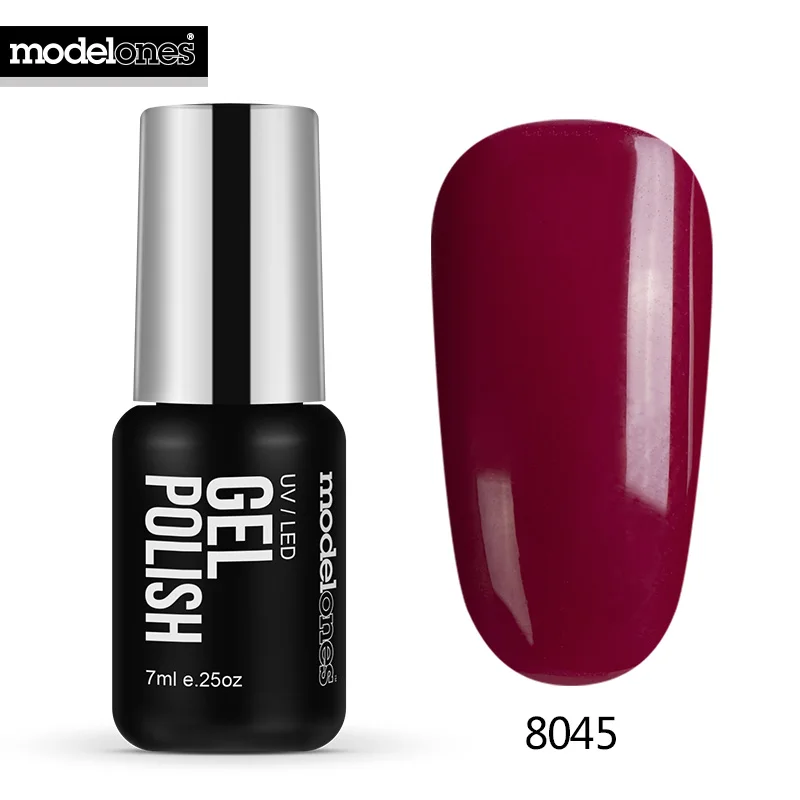 

Modelones 7ML Hot Sale Color Nail Gel Polish UV Lamp Nail Gel Lacquer French Red Nail Polish Soak Off Gel For Christmas Gift