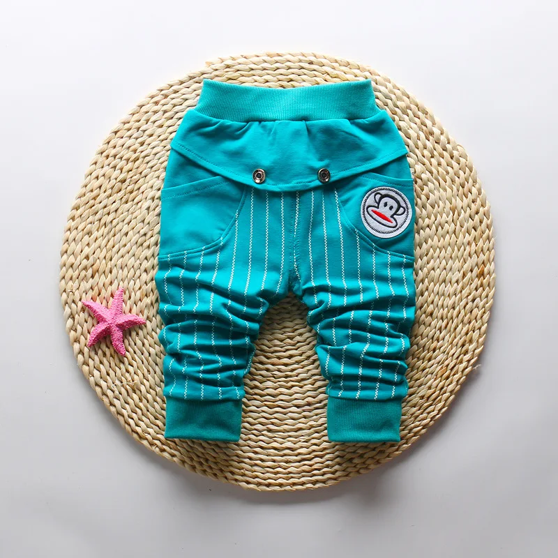 

IENENS Baby Toddler Boys Cotton Trousers Clothes Clothing Kids Child Boy Casual Harm Pants Spring Autumn Infant Cartoons Bottoms