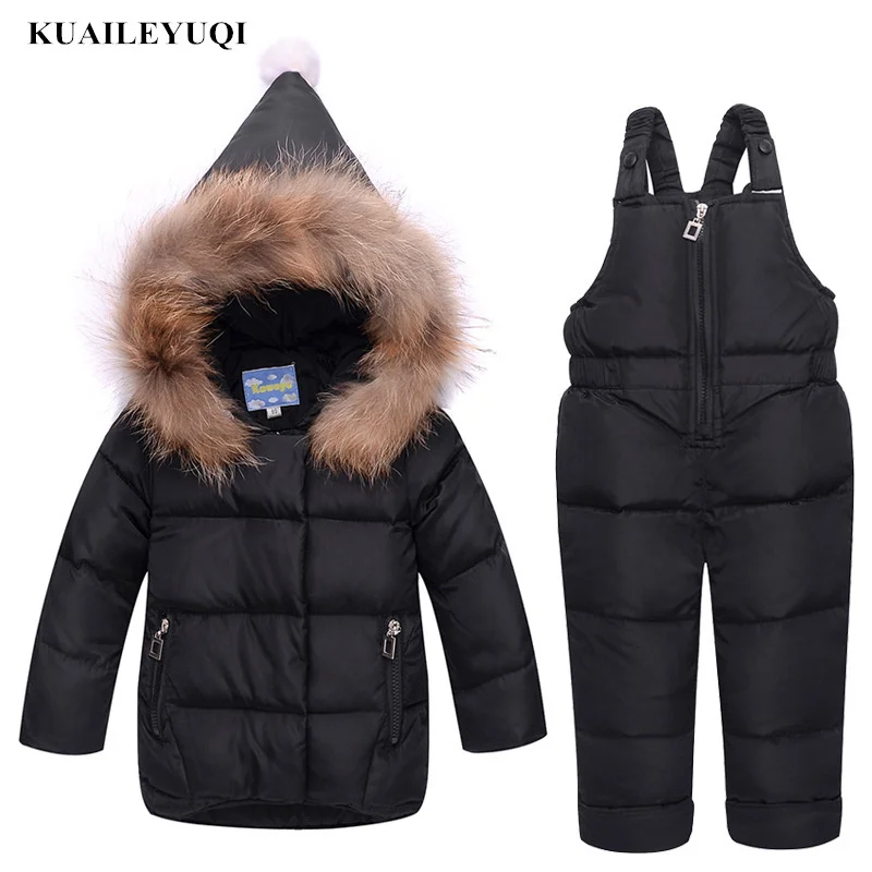 Комплекты детской одежды для русской зимы комбинезон, зимние куртки штаны, 2 предмета, пуховое пальто для маленьких мальчиков, куртка зимняя одежда детская одежда для девочек