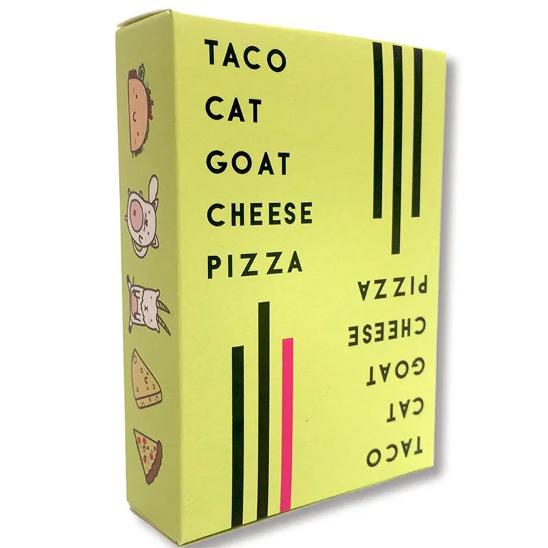 2019 New Taco Cat Goat Cheese Pizza board game Pizza English game card Party family game