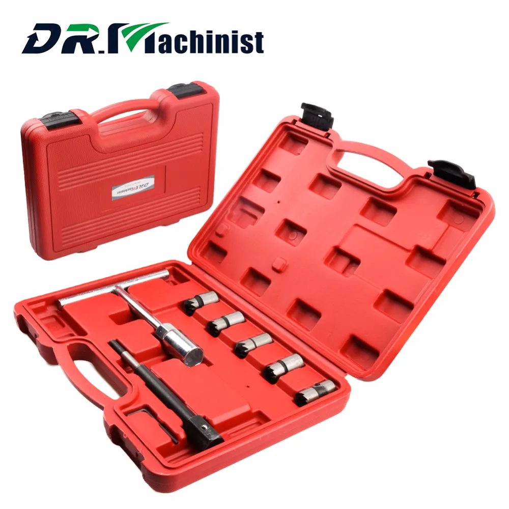 

DR.Machinist Professional 7pcs/set Diesel Injector Nozzle Seat Cutter Cleaner Tool Set Carbon Remover Flat Reamer T handle Sets